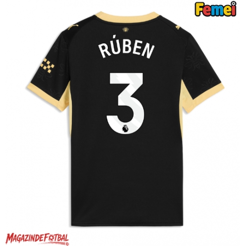 Manchester City Ruben Dias #3 Tricou Fotbal Replică 2026-27 Femei Deplasare Manchester City Ruben Dias #3 Tricou Fotbal Replică 2026-27 Femei Deplasare